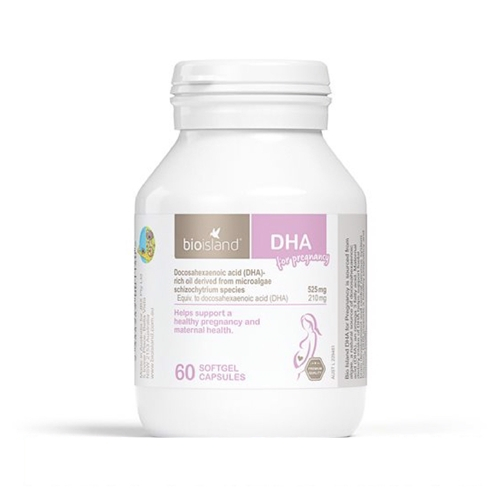 DHA bà bầu Bioisland 60 viên hỗ trợ phát triển trí não và hệ thần kinh thai nhi, giúp bé thông minh, sáng mắt