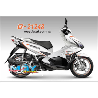 Tem trùm air blade cam trắng đời 2016-2019, độ team trùm ab dán phủ dàn áo xe cam trắng rẻ đẹp