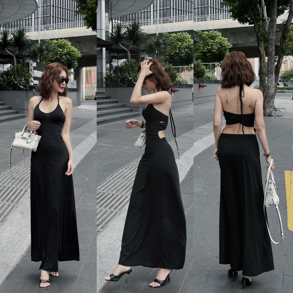 Đầm 2S Dài Chéo Lưng - 3612
