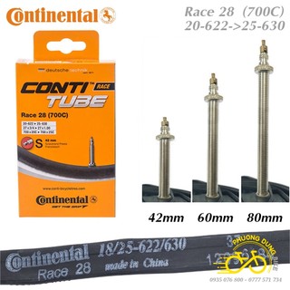 Ruột xe đạp continental 700x20-25c van pháp - van xe đạp