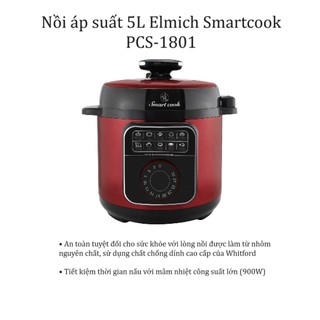 Nồi áp suất 5l elmich smartcook pcs-1801