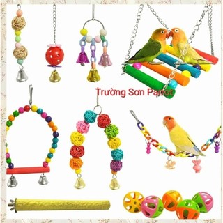 Bộ 13 món đồ chơi cho vẹt, sóc, hamster, thú cưng...
