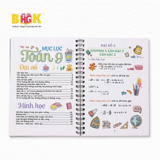 Sổ Giấy Lò Xo Take Note Toán 9 cỡ A5 (Phiên Bản Mới Nhất)