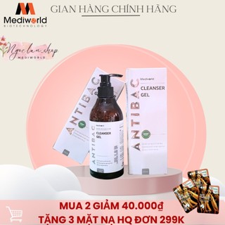 Sữa rửa mặt kháng khuẩn antibac cleanser gel - mediworld