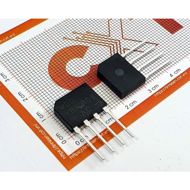 KBP210 Diode cầu 2A 1000V DIP-4