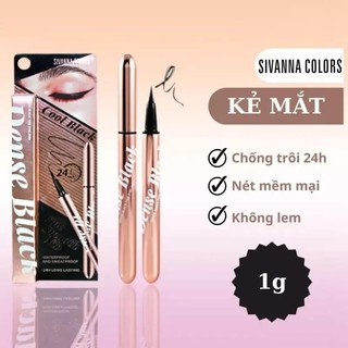 Kẻ Mắt Sivanna Colors Dense Black - Cool Black Fine Eyeliner HF934