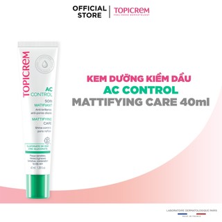 Nhũ tương dưỡng ẩm, giảm bóng nhờn cho da nhờn mụn - AC Mattifying care Topicrem 40ml