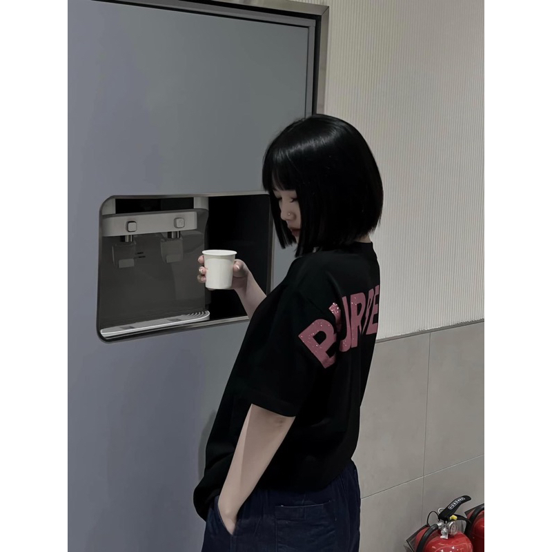 Áo Thun Kim Tuyến Hồng BBR - GC Hot trend 2024 Unisex Nam Nữ - Full Tem Tg túi zip