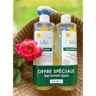 sữa tắm gội giá rẻ/[Freeship đơn từ 250k]Sữa tắm gội/2 trong 1 Bebe Klorane - Pháp - 500ml