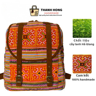 Balo Thổ Cẩm Dân Tộc Thêu Tay Cổ Điển Nam Nữ - Thanhhonghandmade