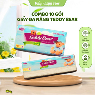  Combo 10 gói giấy đa năng TEDDY BEAR siêu dai sản xuất từ 100% bột giấy rất an toàn 