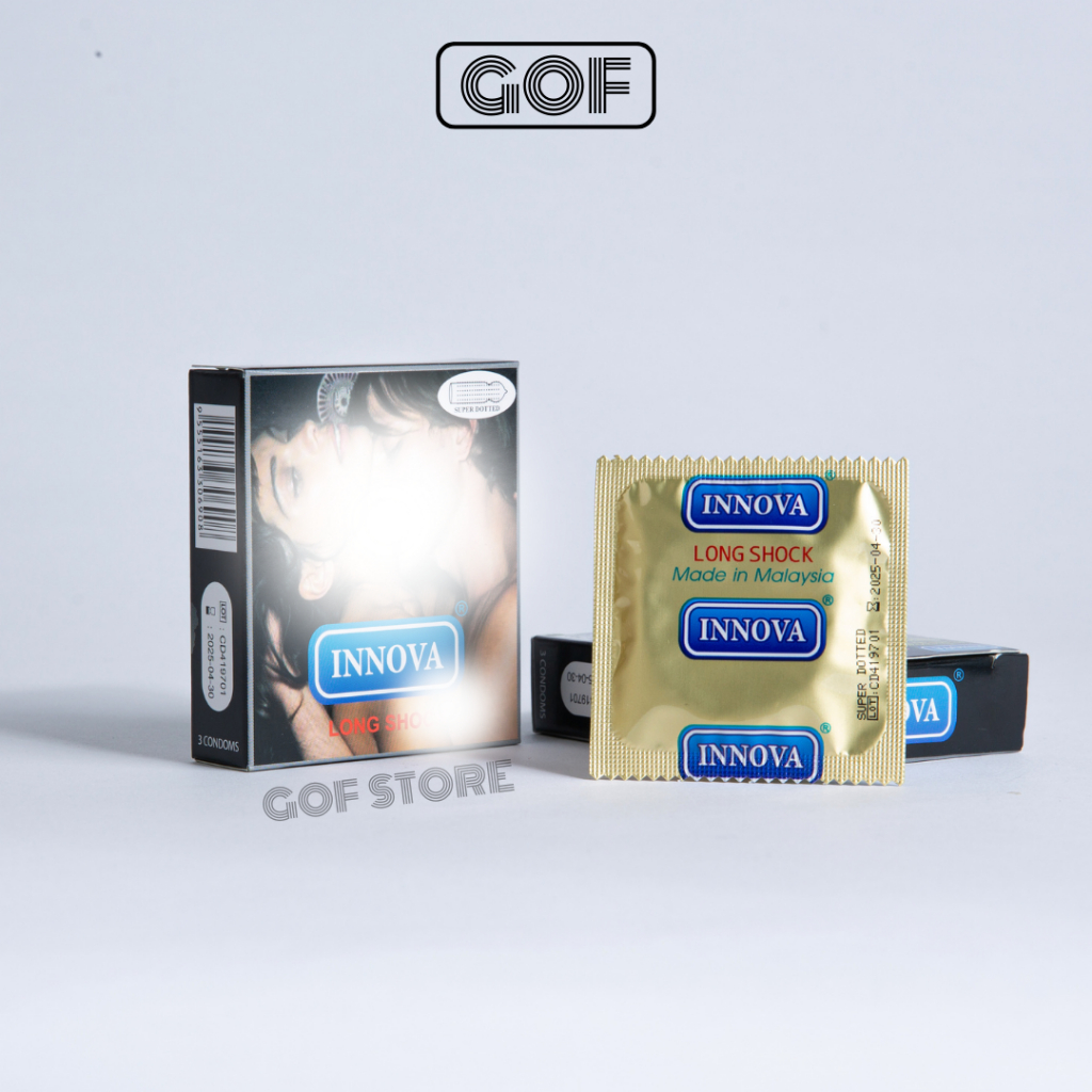 Bao cao su chống xuất tinh sớm Innova gai kéo dài thời gian quan hệ Hộp 12 cái bcs gai – GoF Store
