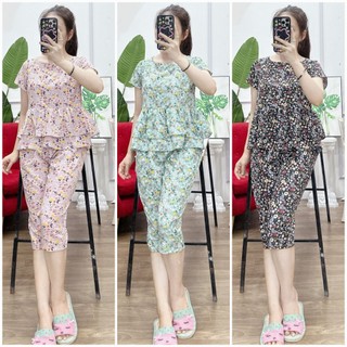 [BunnySky] Đồ bộ mặc nhà, đồ bộ sau sinh đẹp dáng Pelum che bụng - thêm 3 màu không nhăn vải mát