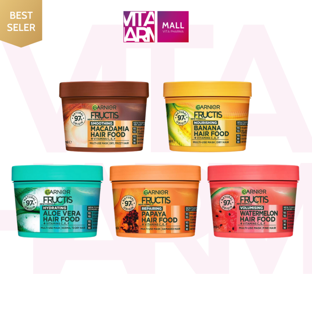 Kem Ủ Tóc Đa Công Dụng Garnier Fructis 390ml Hàng Nội Địa Úc