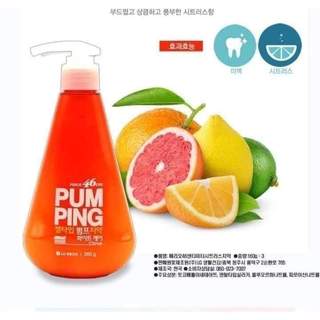 Kem đánh răng Perioe Pumping Citrus Hàn Quốc 285g (màu cam)