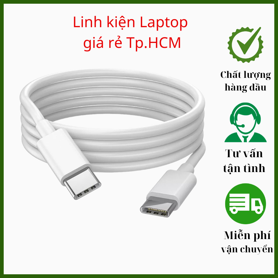 Dây cáp Type C to Type C dài 2m , Mới 100%