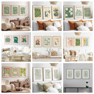 Tranh canvas set 3 tranh chủ đề thiên nhiên trang trí phòng khách, phòng ngủ, homestay.