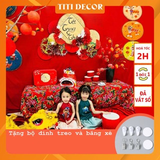 [Quà tặng - Size Lớn] Background Trang Trí Trung Thu, Vải Phông Nền Màu Đỏ, Decor Tết Âm Lịch, Trang Trí nhà cửa