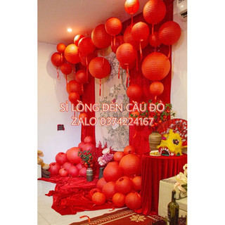 Lồng đèn cầu đỏ / lồng đèn đỏ / lồng đèn trang trí tết
