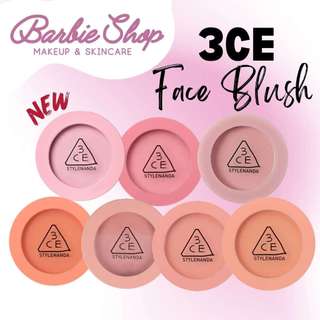 Phấn Má Hồng 3CE Face Blush [Delectable-Mono pink-City Mauve-Rose Beige]