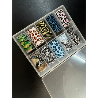 [GIÁ TÔT] Foil Dán Trang Trí Móng Nail - Set 10 Cuộn 4*100cm