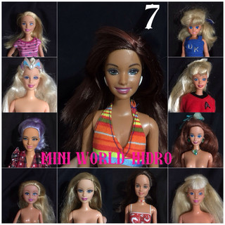 Búp bê Barbie và Ken chính hãng. Búp bê Barbie Fashionistas da đen nghề nghiệp vintage cổ điển chính hãng Combo S7