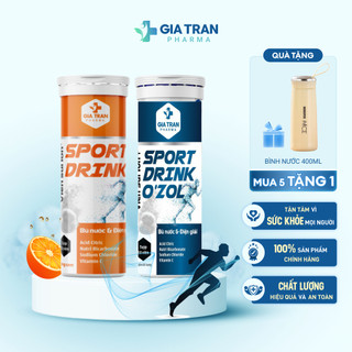 Viên Sủi Ion+ Sport Drink O'zol - Bù Nước Và Điện Giải Kèm Các Vitamin, Acid Amin Cho Cơ Thể (10 viên x 4g)
