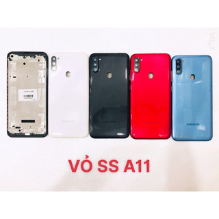 Vỏ bộ samsung a11 có khung sườn benzen - lưng vỏ ss a11 - nắp pin samsung a11 - nắp lưng samsung a11