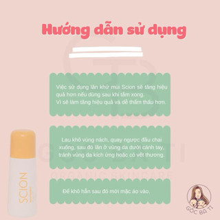 LĂN KHỬ MÙI SCION - DẠNG LĂN