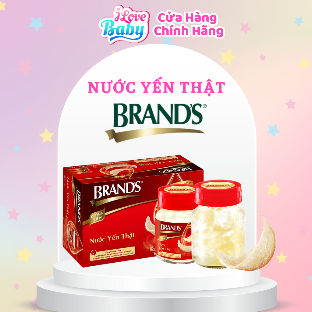 Nước yến thật BRAND'S Đường Phèn (70 ml x 6 lọ) và (42 ml x 6 lọ)