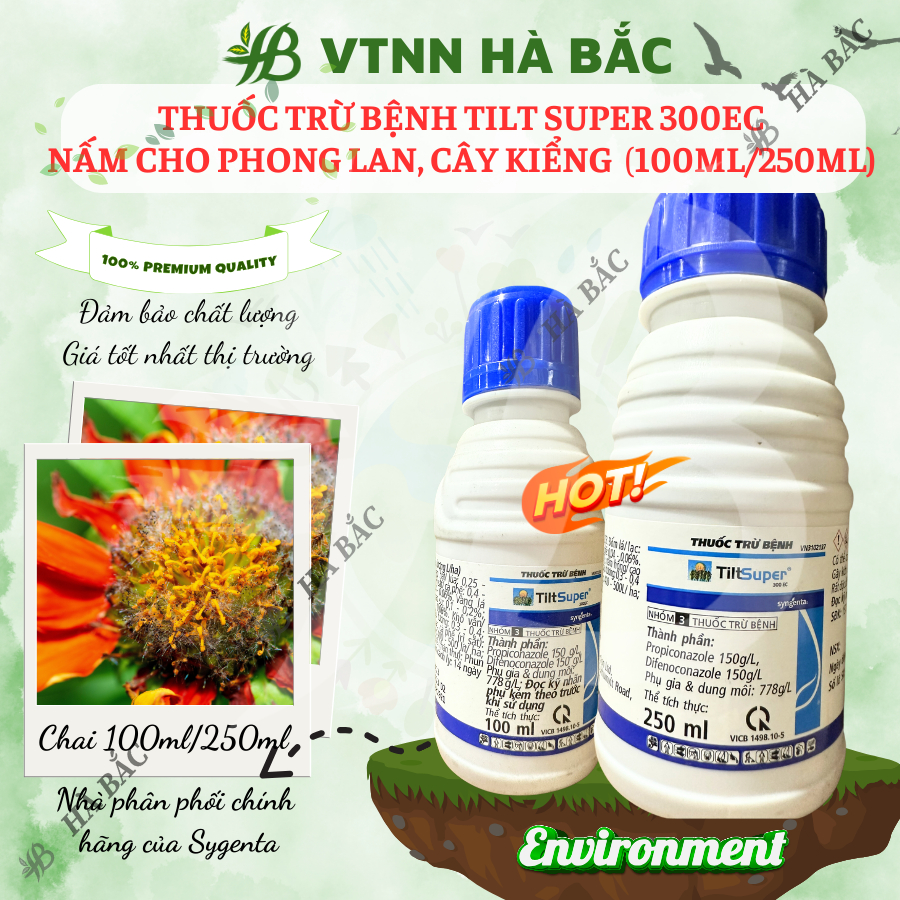 Chế Phẩm Xử Lí Nam Benhh Tilt Super 300EC, Nấm Cho Phong Lan, Cây Kiểng (chai 100ml/250ml)