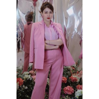 Áo vest hồng đào ốp nắp túi thiết kế elise ff2308129tuwopk