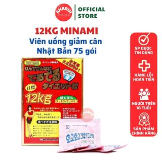 Viên uống giảm cân 12kg Minami Nhật Bản 75 gói