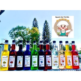 Sirô trái cây casablanca 750ml - 15 vị trái cây tự nhiên dùng làm trà trái cây