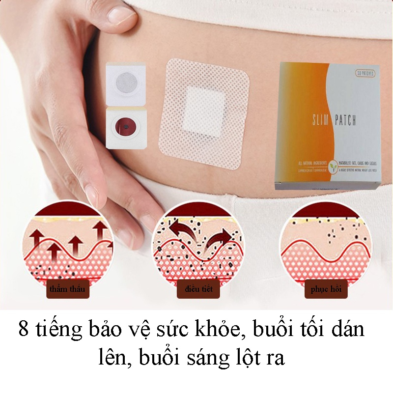 Chính Hãng Miếng dán rốn giảm cân/sản phẩm giảm béo/giảm cân, thải độc/An toàn không tác dụng phụ, bà bầu cũng có thể