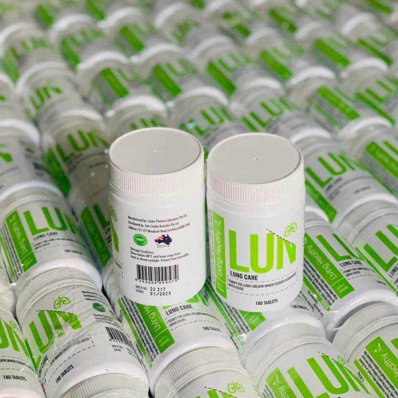 [ ❗️5 hộp giá sỉ DATE 03/25] Viên thải độc phổi, phục hồi sau dịch, nấm linh chi Living Healthy Lung Care 180 viên Úc