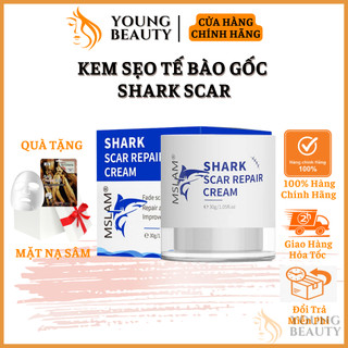Kem mờ sẹo tế bào gốc shark scar - kem shark scar làm mờ phẳng mờ sẹo rỗ, sẹo lõm, sẹo do thâm mụn - young beauty