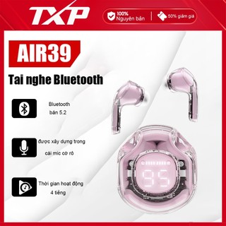 Tai nghe Bluetooth không dây TXP-AIR39 chất lượng âm thanh HiFi tai nghe Bluetooth cảm ứng trong suốt