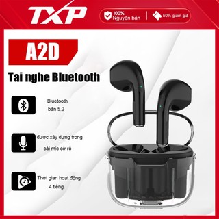 Tai nghe không dây Bluetooth TXP-A2D Tai nghe nhét tai âm thanh nổi trong suốt có micrô