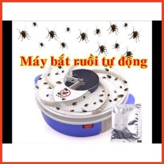 Máy Bắt Ruồi Tự Động Thông Minh, Dụng Cụ Bắt Ruồi Pin Sạc Chạy Điện Không Dùng Hóa Chất Tặng Kèm Mồi