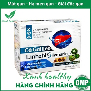 Viên bổ gan Silymarin Xạ Đen Diệp Hạ Châu Gold - Giải độc gan hiệu quả từ thảo dược an toàn hiệu quả - Hộp 60 viên 