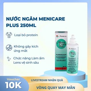 Dung dịch ngâm kính áp tròng cứng Menicare Plus 250ml, nước ngâm rửa lens Otho K-Lens Optic
