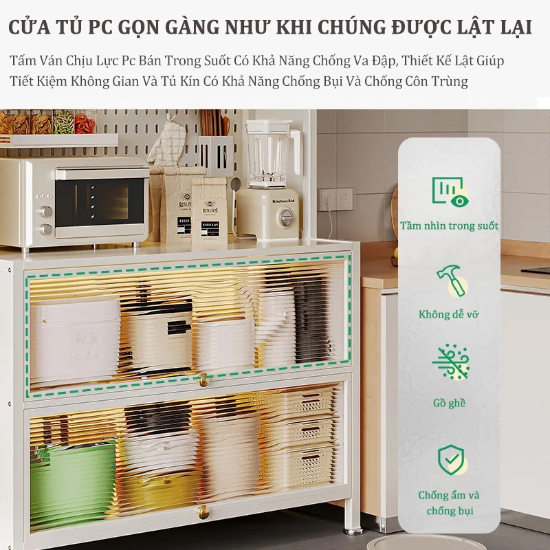 Kệ tủ đa năng, kệ để đồ nhà bếp có tấm lỗ DIY  thép cacbon sơn tĩnh điện cao cấp | BigBuy360 - bigbuy360.vn
