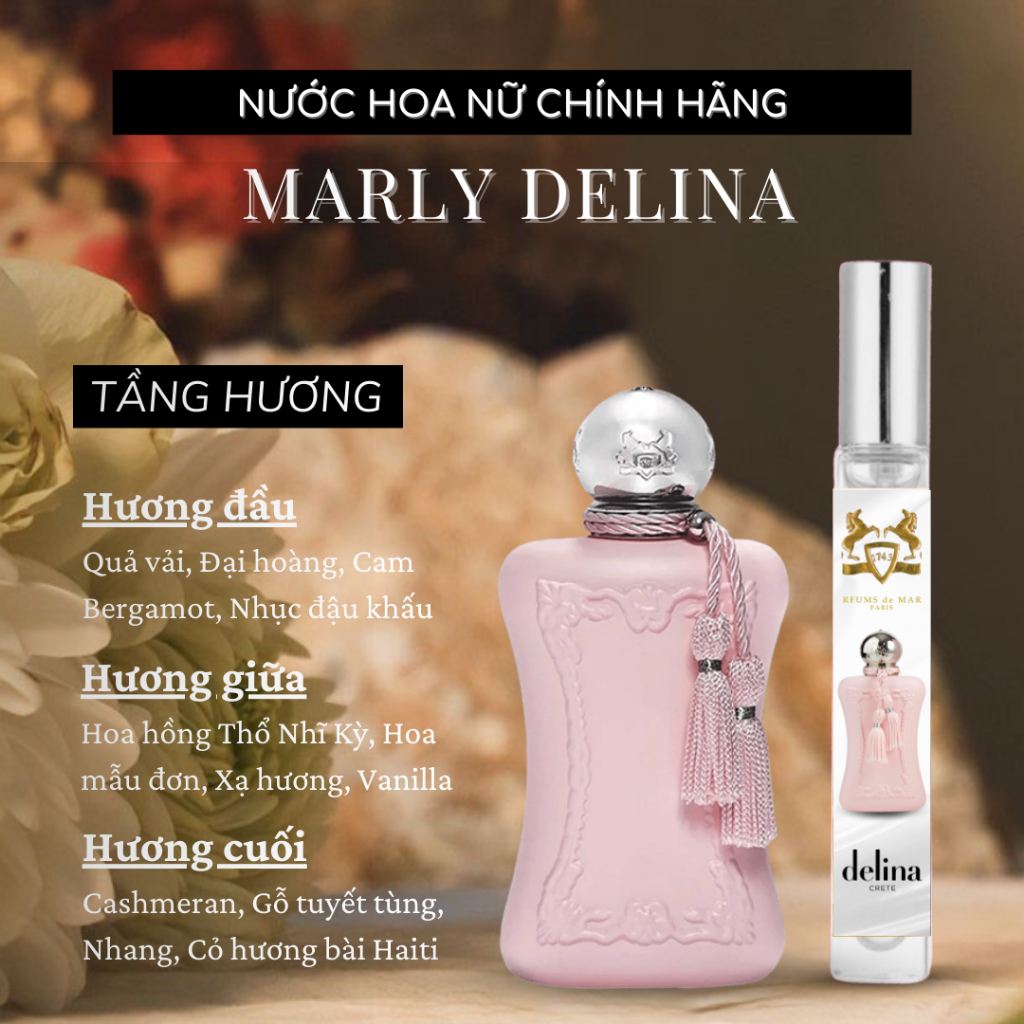Nước hoa Delina chính hãng nước hoa nữ thơm lâu Marly Delina 10ml