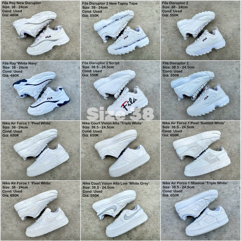[Giày 2hand Chính Hãng] SIZE 38 - 38.5 - 39