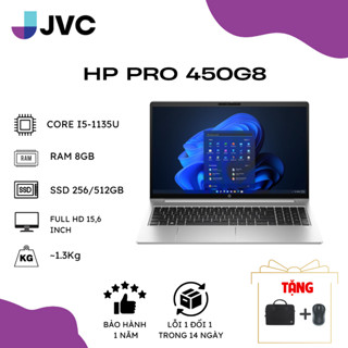 Laptop 15.6 inch HP Probook 450G8, 450G7, 450G6, 450G5   - Intel Core i5 7th, 8th, 10th Ram 8gb SSD 256 15.6 inc Pin 98%