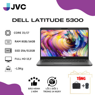 Laptop Xách Tay Giá Rẻ Dell Latitude 5300 i5 8365U vPro/ 8GB/ 256GB SSD/ 13.3" FHD/ Win 10Pro/ kbled Pin3-5h