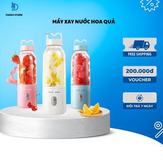 Máy Xay Sinh Tố, Máy Xay Hoa Quả Mini Cầm Tay Meet Juice 500ml Cao Cấp, Cực Mạnh và An Toàn