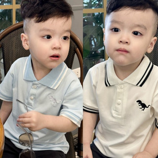 SÉT 3 ÁO POLO BÉ TRAI THÊU LOGO, ÁO CỘC CÓ CỔ CHO BÉ TRAI TỪ 8kg-27kg , CHẤT COTTON XỊN , THOÁNG , CO GIÃN CHO BÉ TRAI