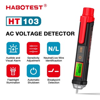 HABOTEST HT103 Điện Áp Xoay Chiều Thử Nghiệm 12 ~ 1000V Chuyển Mạch Không Tiếp Xúc Phát Hiện Điện Áp Độ Nhạy Cao Bút